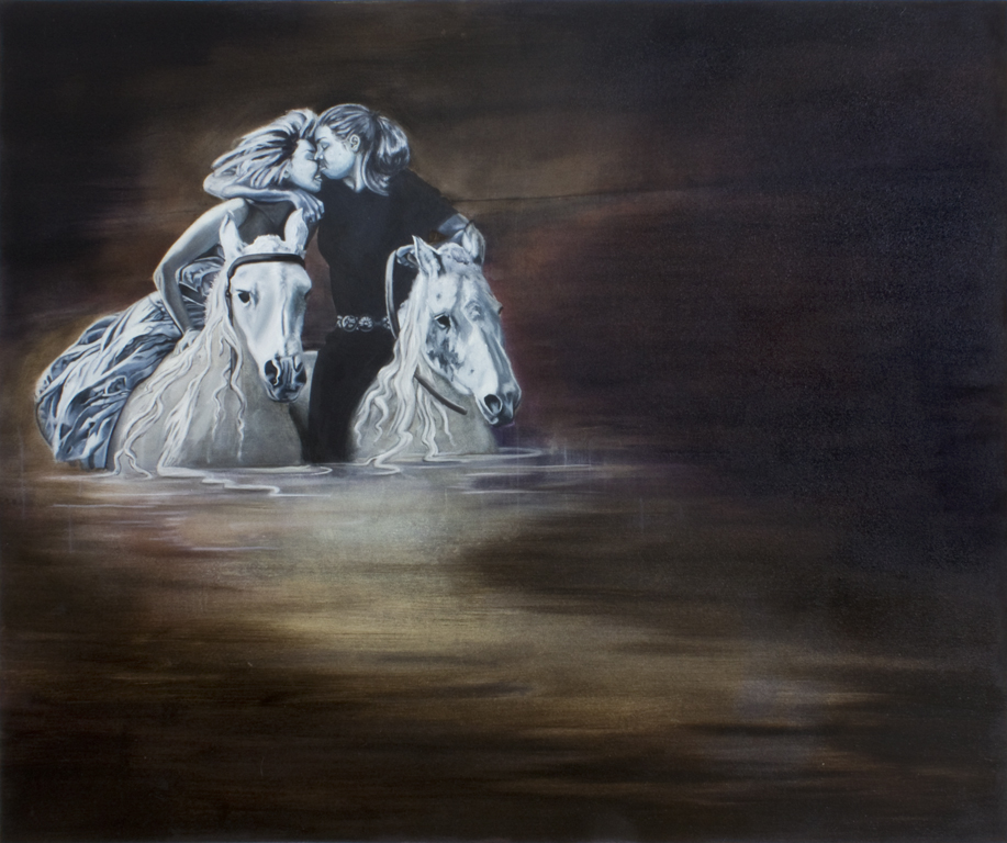 Dark Desires After Dusk, 40" X 48", Oil on Canvas, 2014
